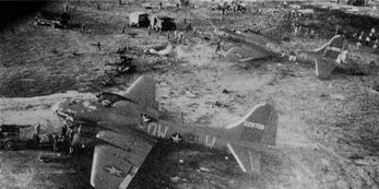 Ch14 - airfield at Horham  after B-17 exploded killing 19 men (USAF via T Moore)